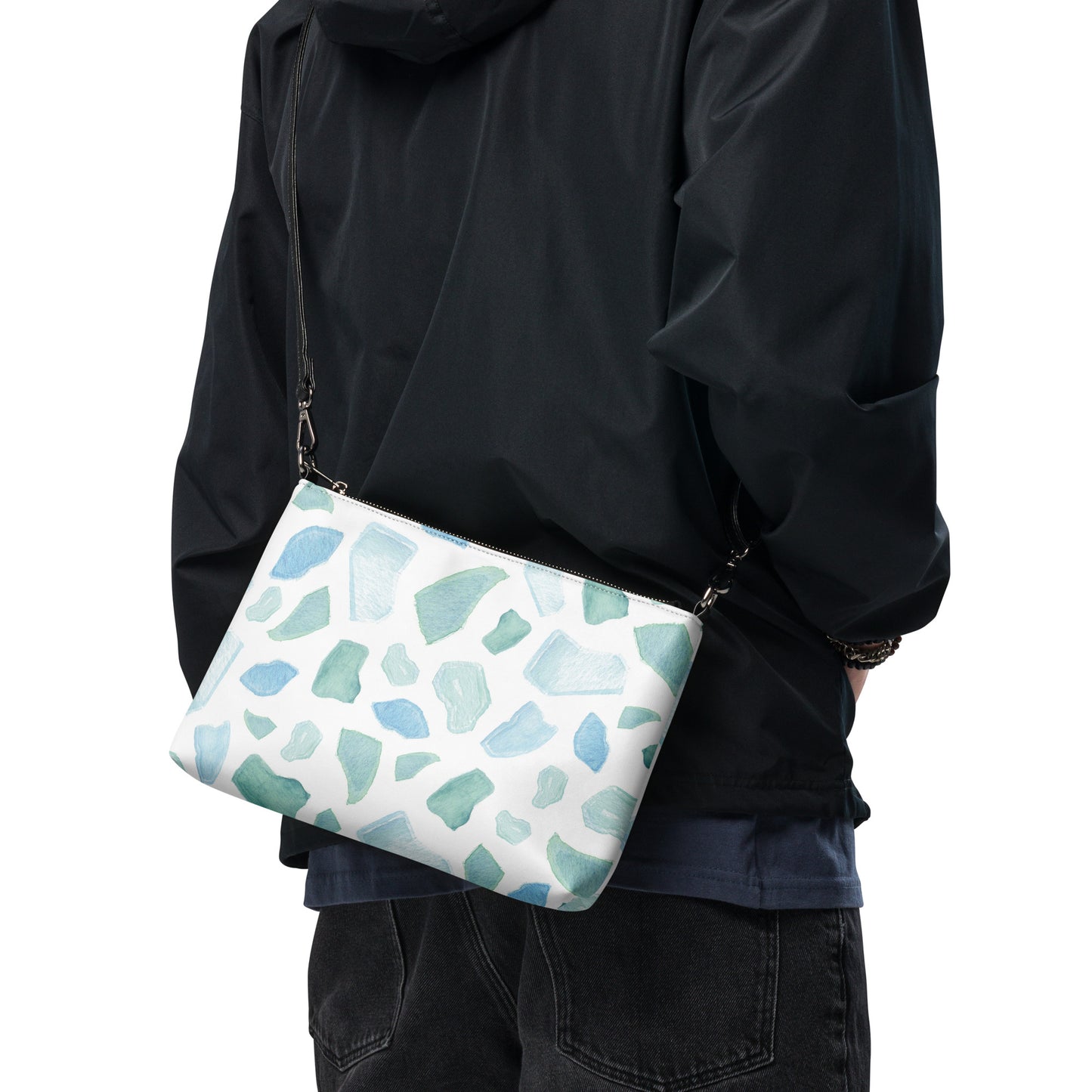 Sea Glass Pattern Crossbody Bag