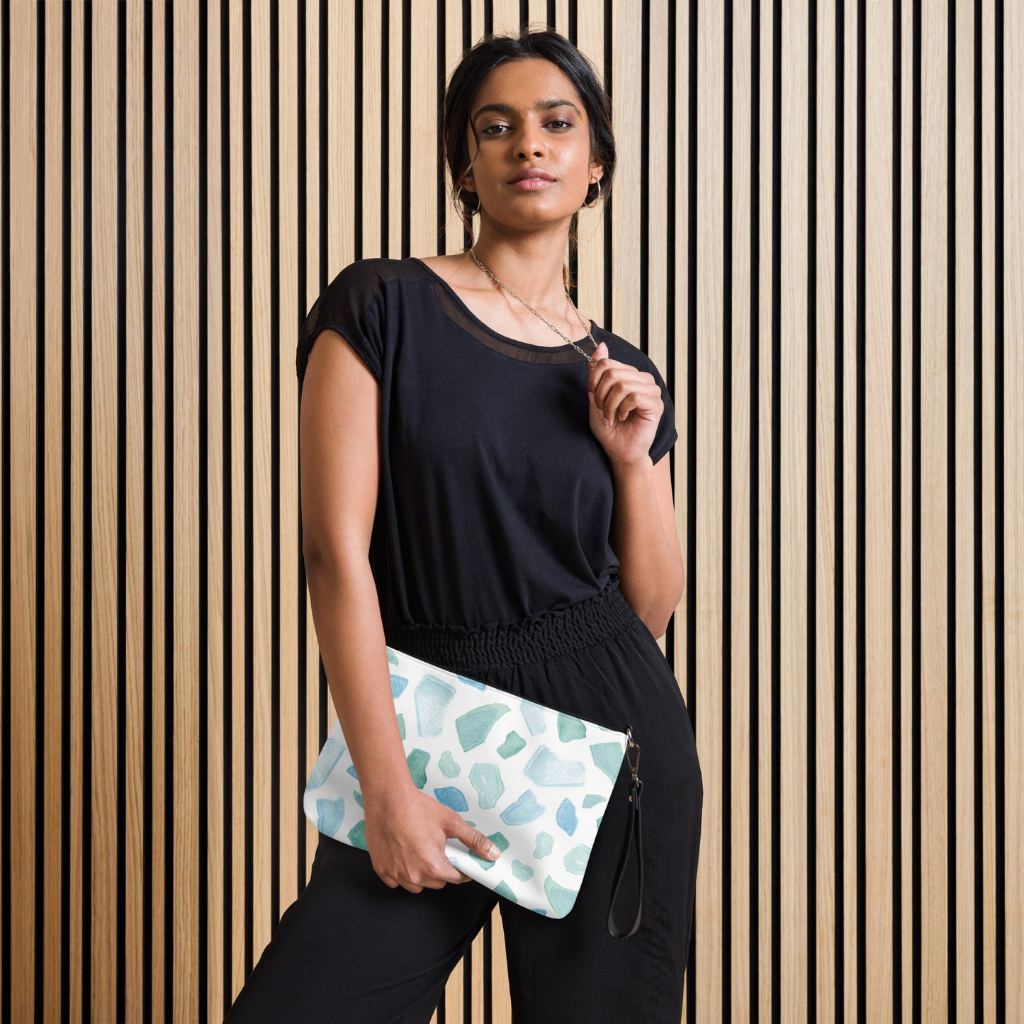 Sea Glass Pattern Crossbody Bag