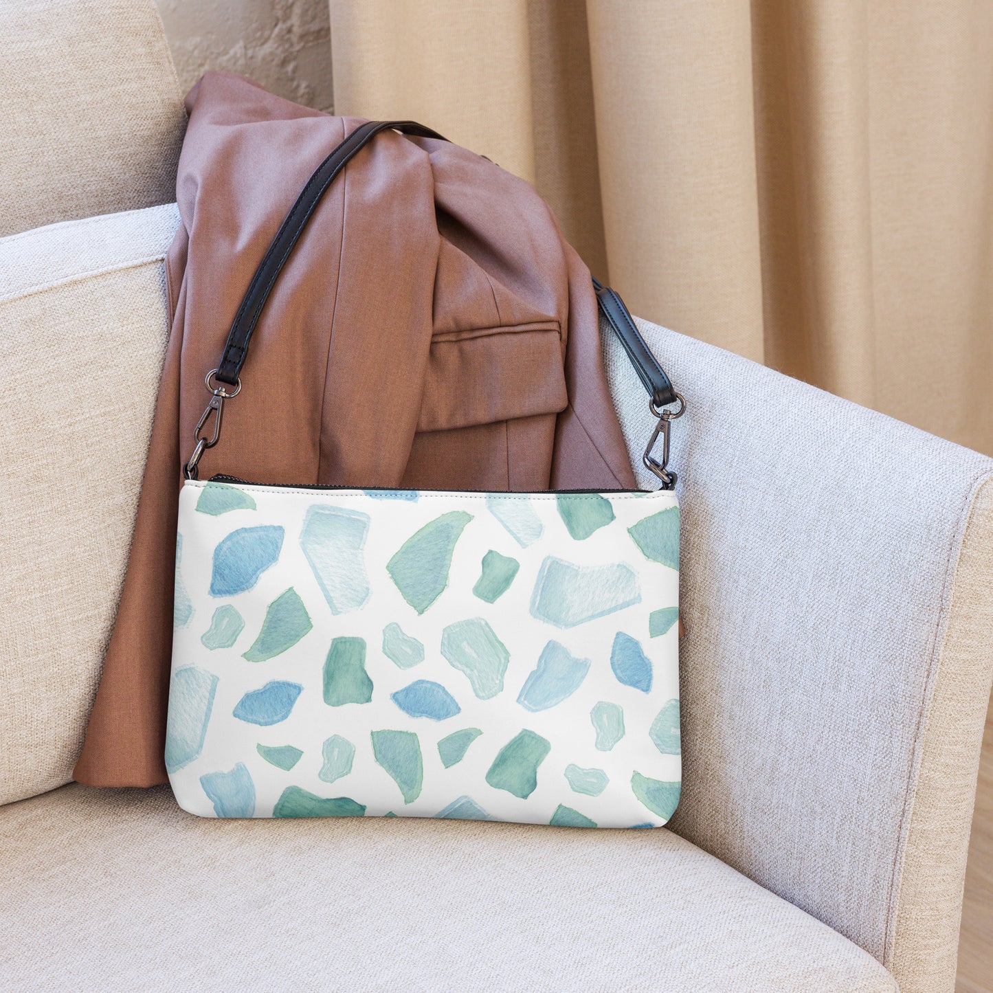 Sea Glass Pattern Crossbody Bag