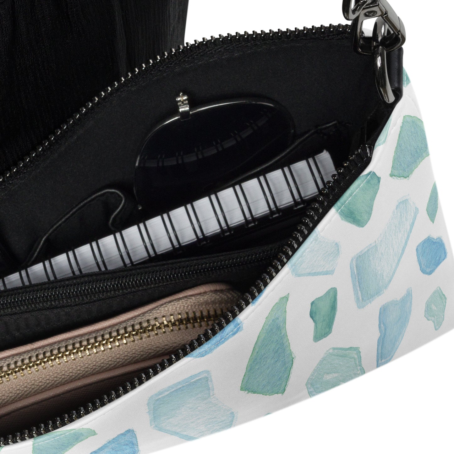 Sea Glass Pattern Crossbody Bag