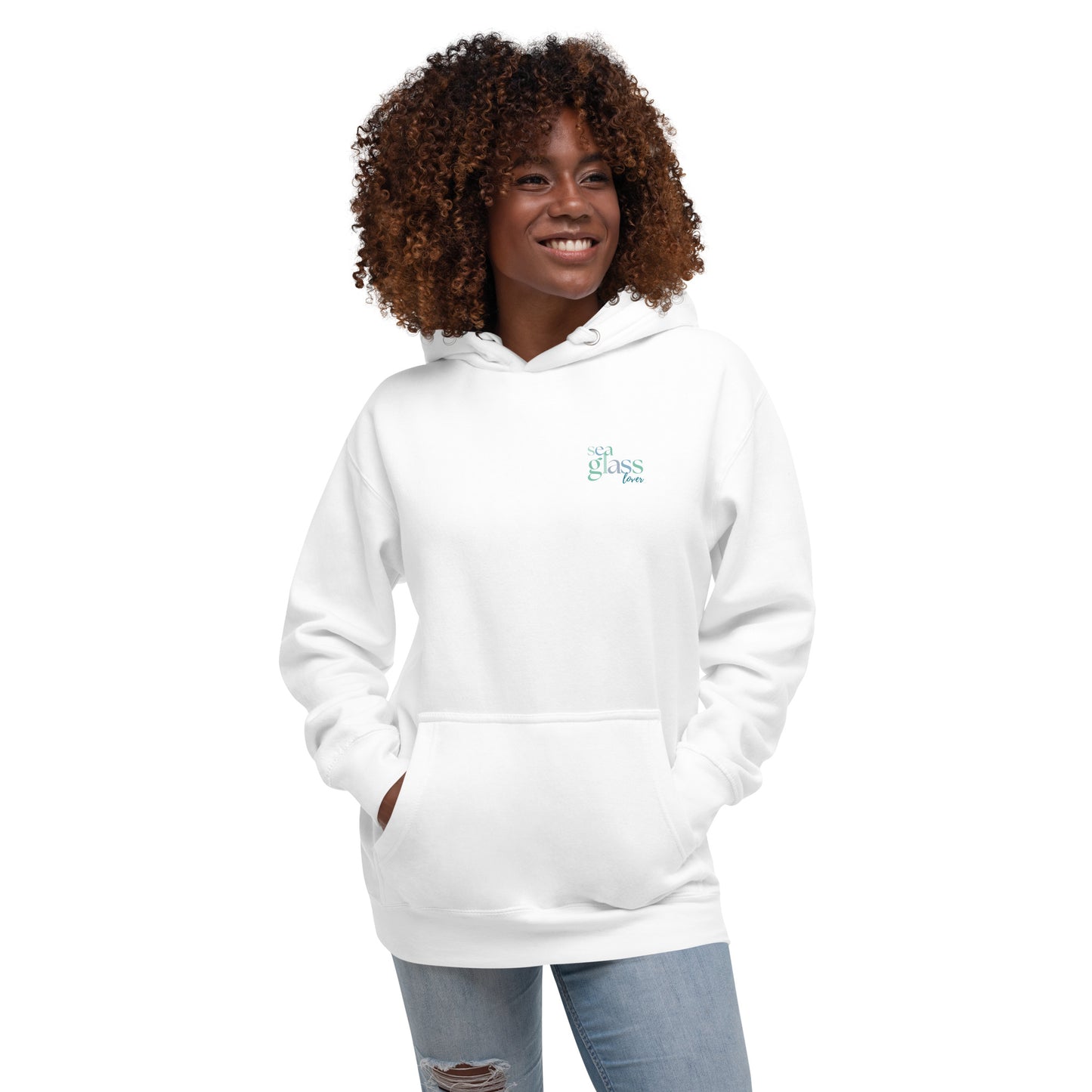 Sea Glass Lover Hoodie - Small Logo Design
