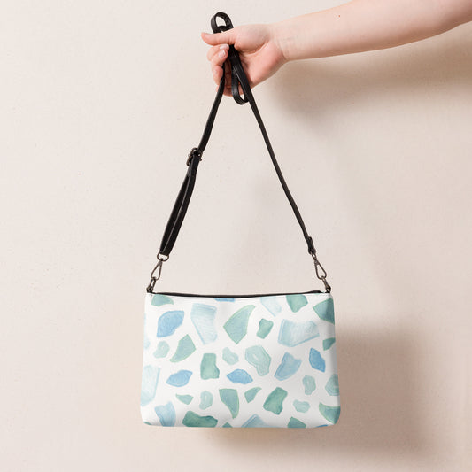 Sea Glass Pattern Crossbody Bag